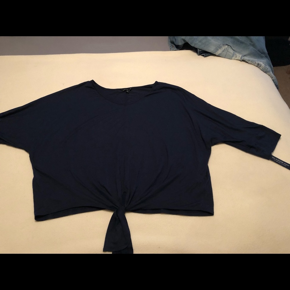 NWT Zac and Rachel Women 3/4 sleeve, soft cotton top Size 3XL!   Very pretty